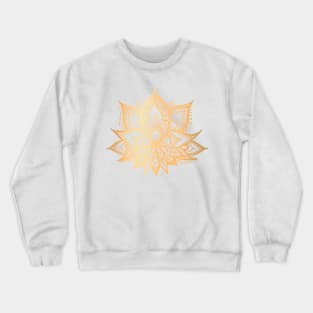 Sacred Gold Lotus Flower Crewneck Sweatshirt